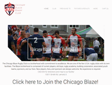 Tablet Screenshot of chicagoblazerugby.com